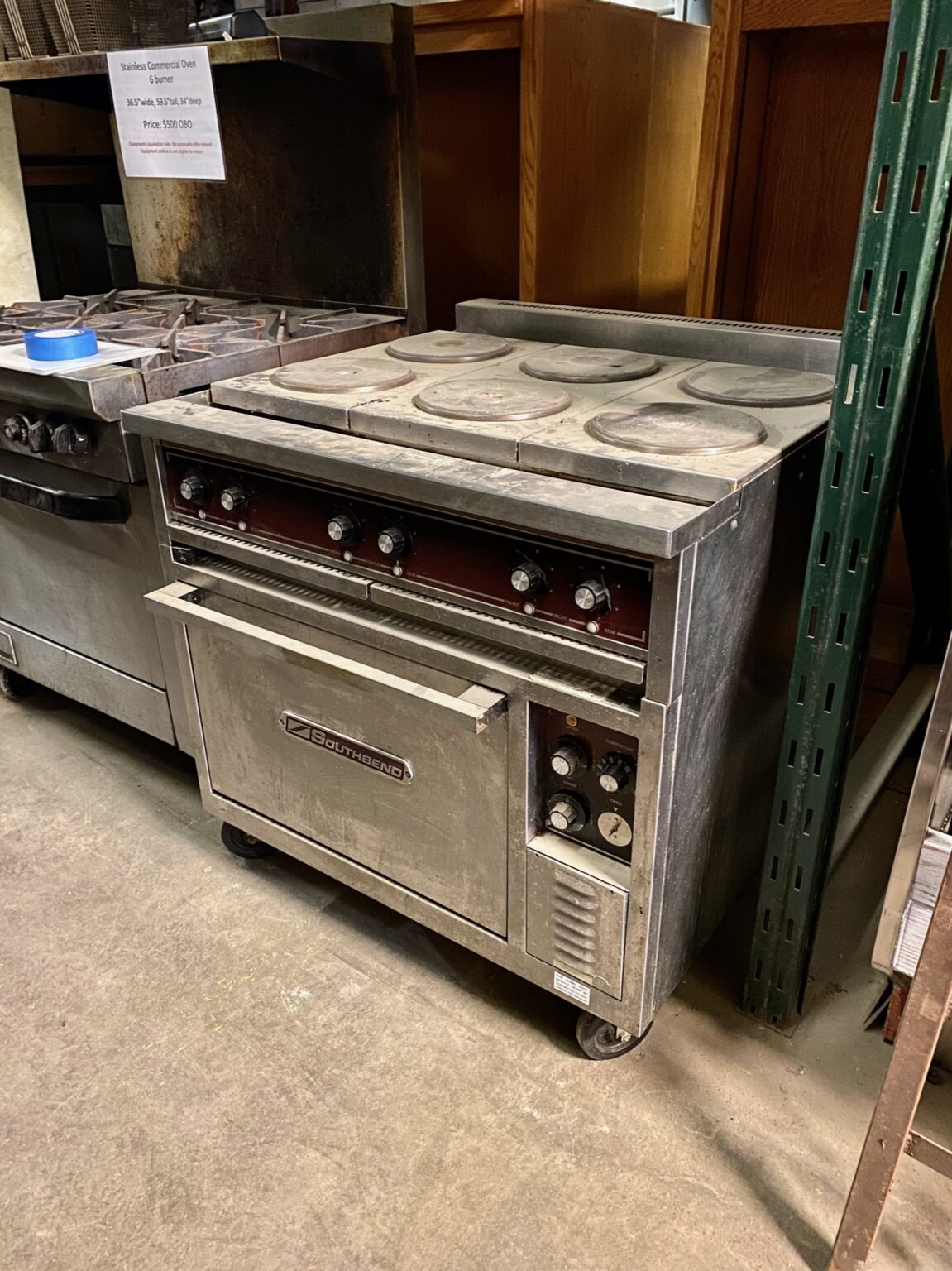 Southbend Stainless Oven Bauer Bros Inc.