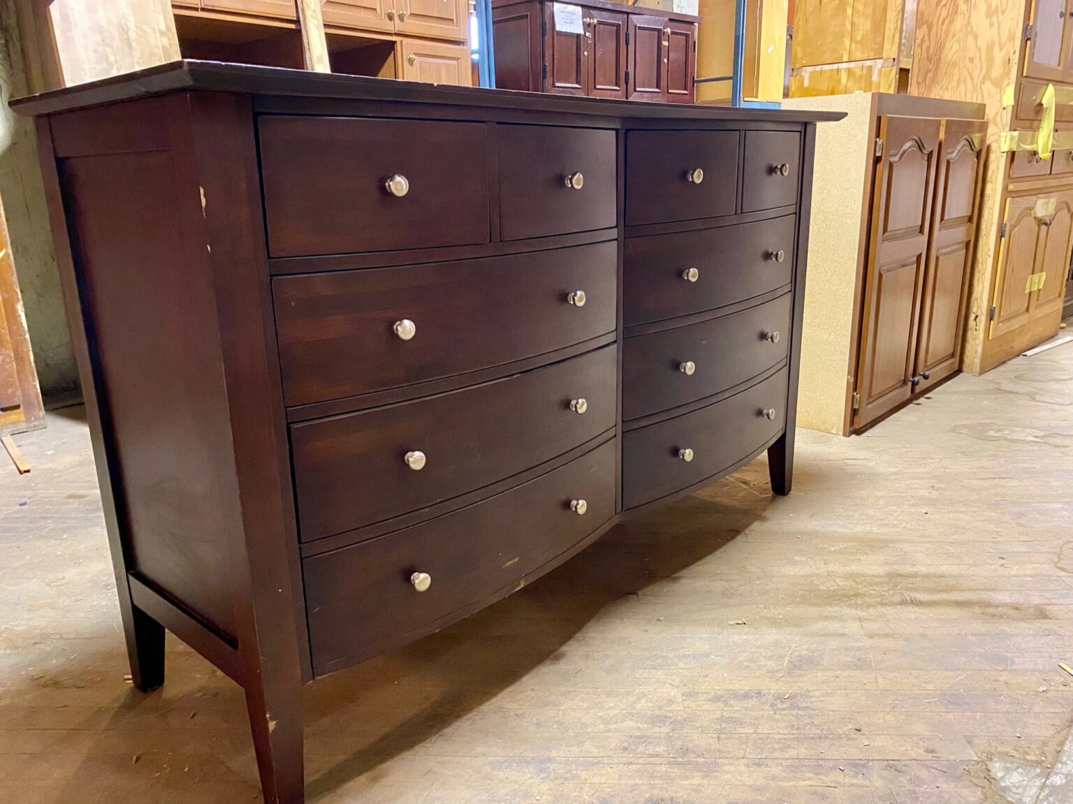 Modern Dark Wood Dresser Bauer Bros Inc.