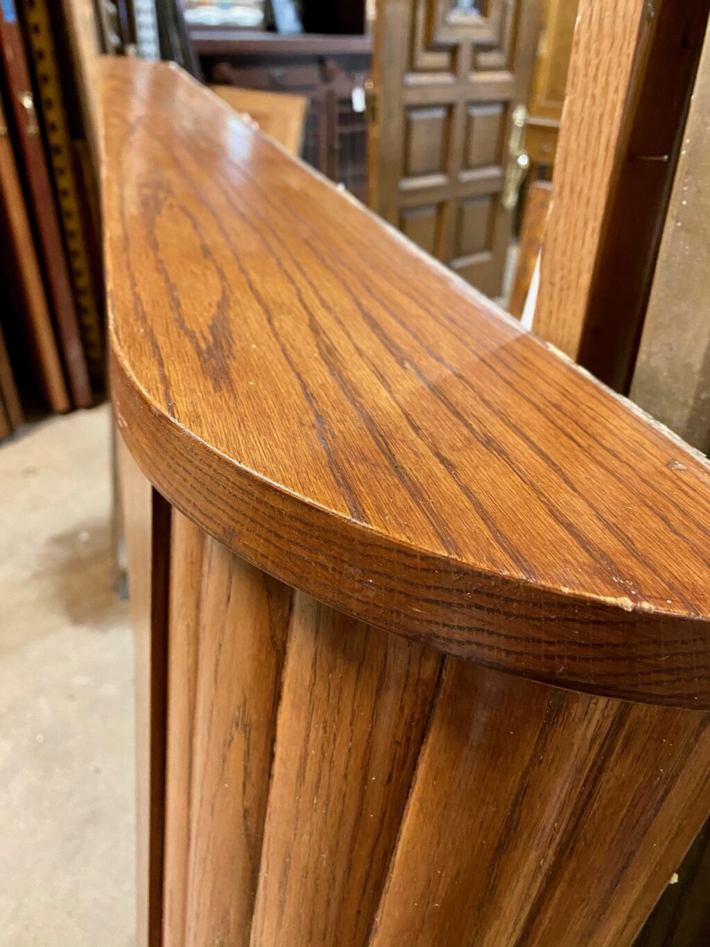 Mid Century Oak Fireplace Mantel Bauer Bros Inc.