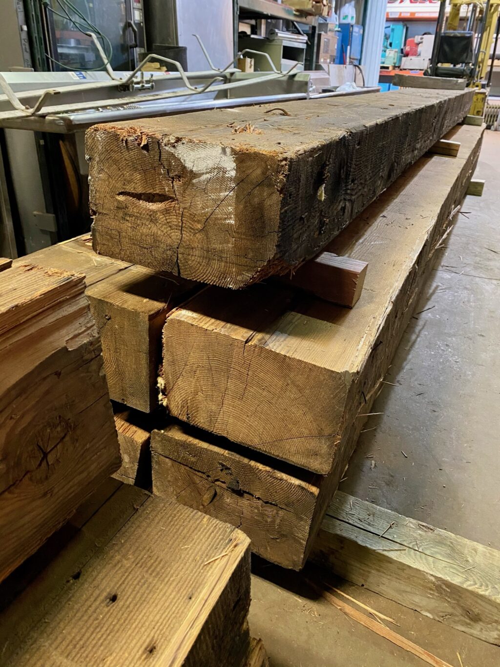 Old Growth Wood Beams Bauer Bros Inc.